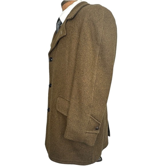 Vintage McGregor Mens Sherpa Lined Heavy Winter Jacket Coat Brown Size 42 - Picture 2 of 7